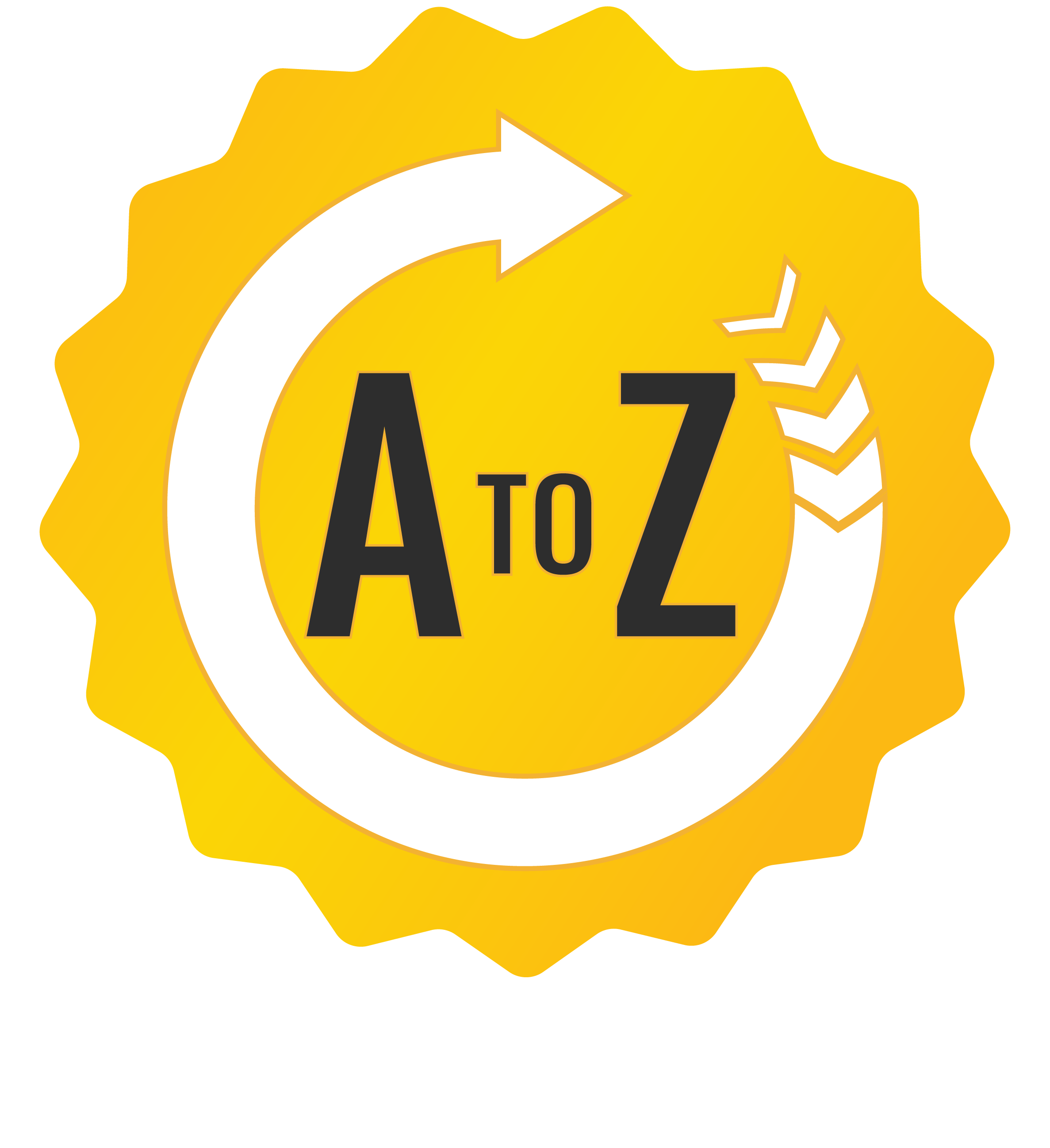 A to Z Inspection logo white